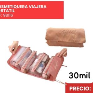 Cosmetiquera viajera portatil