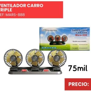Ventilador triple para carro